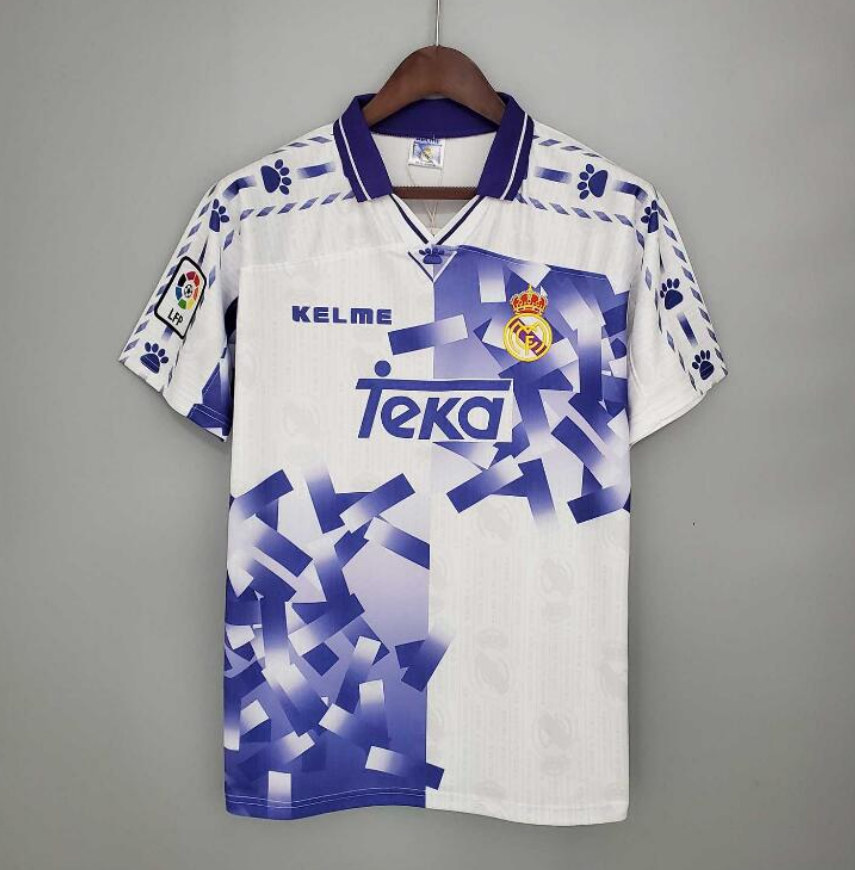 1996-97 Real Madrid Retro Football Kit Third Soccer Jersey